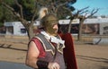 Roman soldier on parade Royalty Free Stock Photo